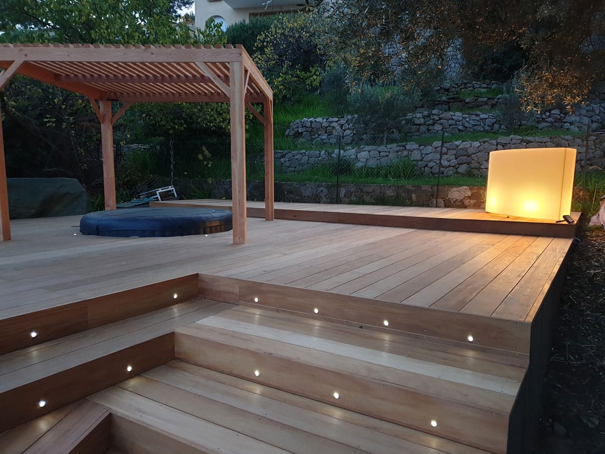 creation terrasse bois saint-mandrier avec pergola ms construction bois