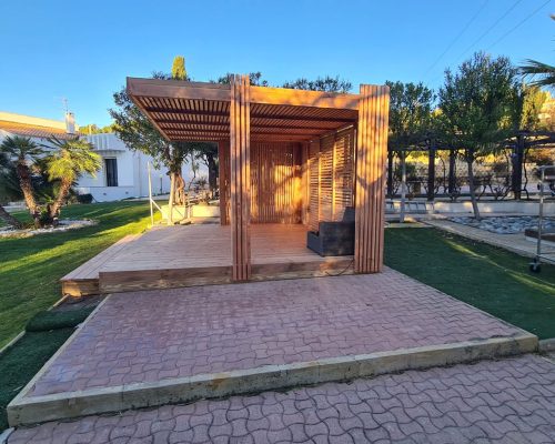 constructeur pergola bandol en douglas ms construction bois renovation