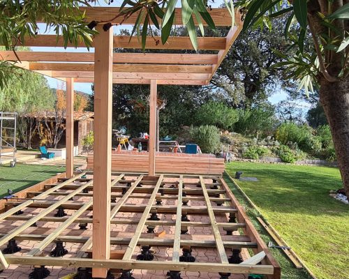 constructeur pergola bois bandol structure ms construction bois renovation