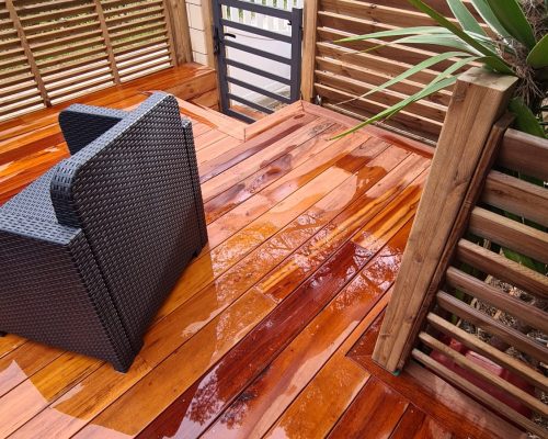Terrasse bois Le Castellet 83330 - Tigerwood pose terrasse bois tigerwood le castellet ms construction bois renovation
